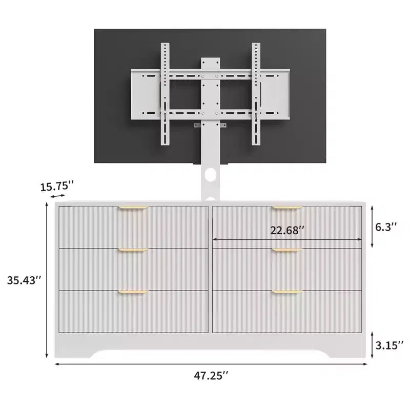 Meuble TV en bois avec support Centre de divertissement