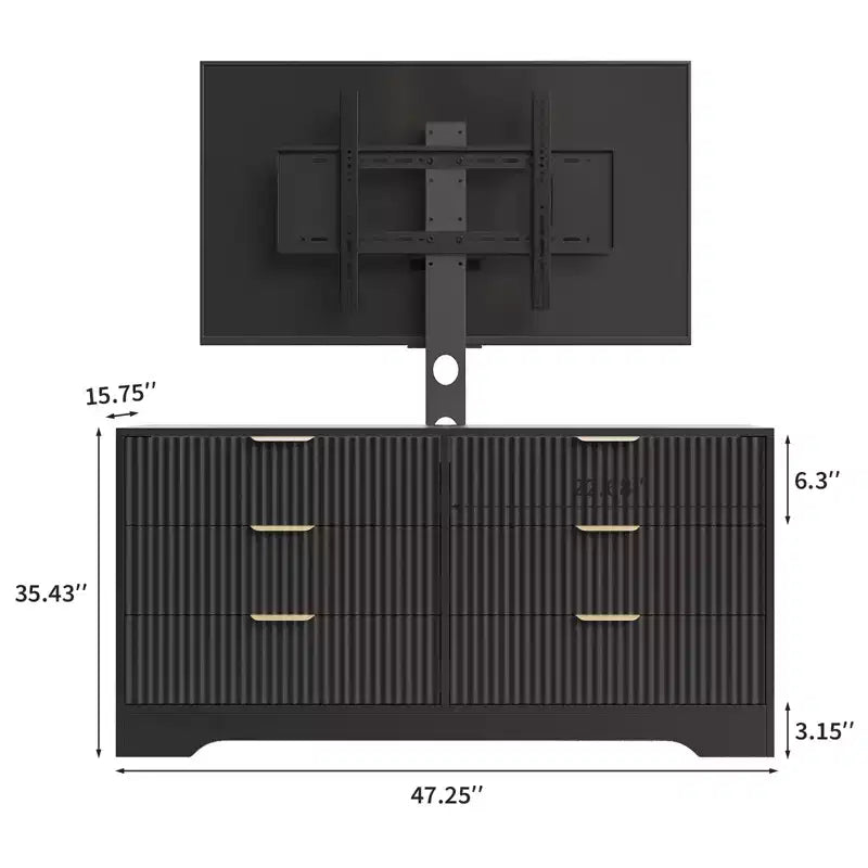 Meuble TV en bois avec support Centre de divertissement
