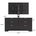 Meuble TV en bois avec support Centre de divertissement