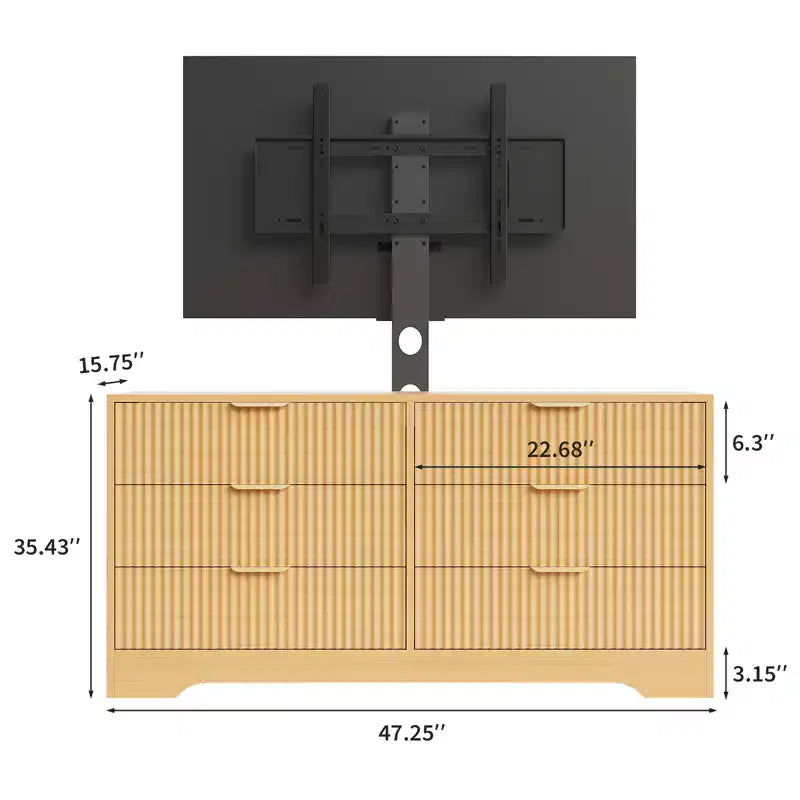 Meuble TV en bois avec support Centre de divertissement