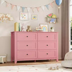 Commode de chambre à 6 tiroirs, moderne, en MDF