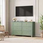 Commode de chambre à 6 tiroirs, moderne, en MDF