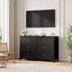 Commode de chambre à 6 tiroirs, moderne, en MDF