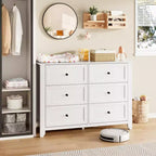 Commode de chambre à 6 tiroirs, moderne, en MDF