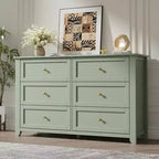 Commode de chambre à 6 tiroirs, moderne, en MDF