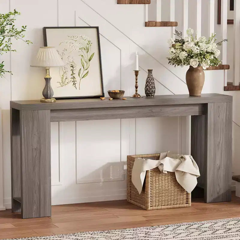 Table d'appoint : Une console étroite de style champêtre