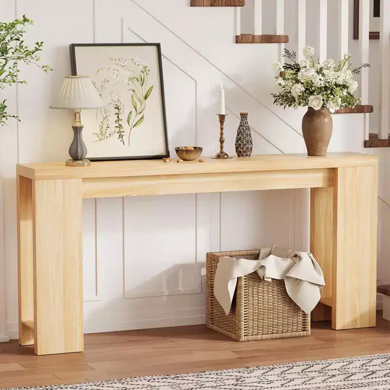 Table d'appoint : Une console étroite de style champêtre