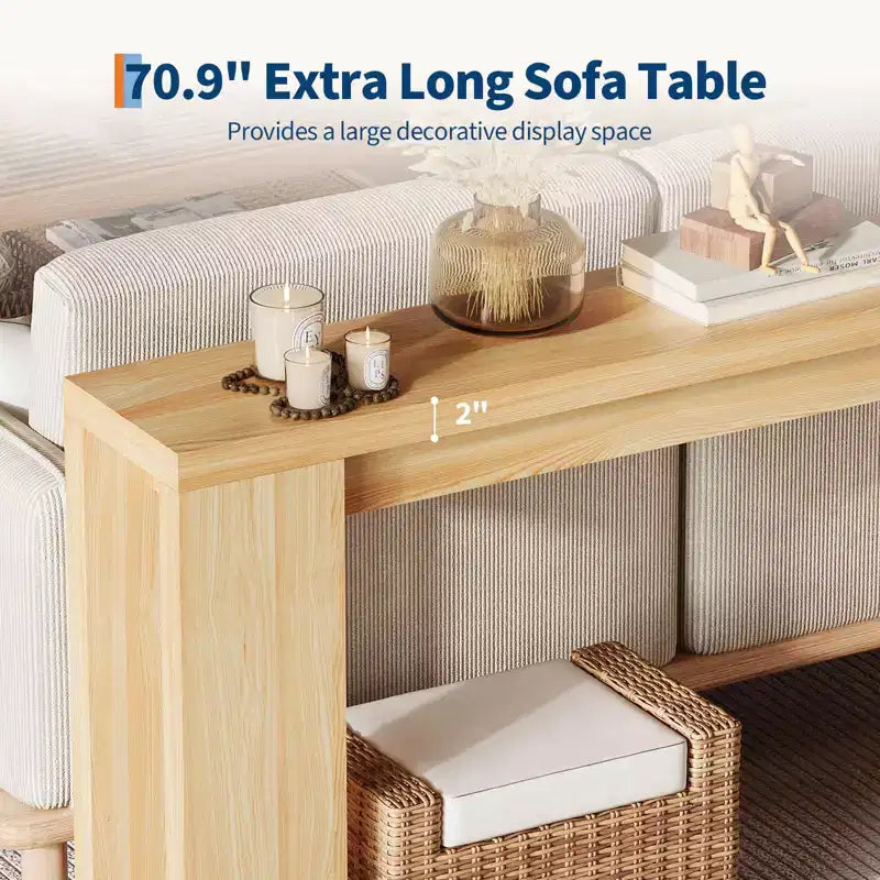 Table d'appoint : Une console étroite de style champêtre