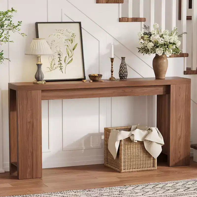 Table d'appoint : Une console étroite de style champêtre