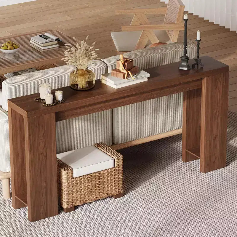 Table d'appoint : Une console étroite de style champêtre