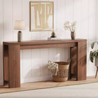70.9-inch living room side table a long and narrow country-style entryway table suitable for entrances hallways easy to assemble.