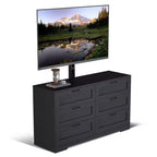 Meuble TV avec support et 6 tiroirs de rangement