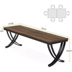 Table à manger rectangulaire Grande table de ferme en bois