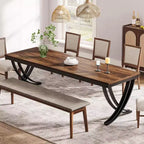 Table à manger rectangulaire Grande table de ferme en bois