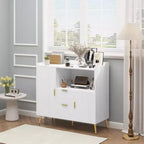 Meuble Buffet Bahut Armoire de Rangement avec Tiroirs Étagères