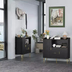 Meuble Buffet Bahut Armoire de Rangement avec Tiroirs Étagères