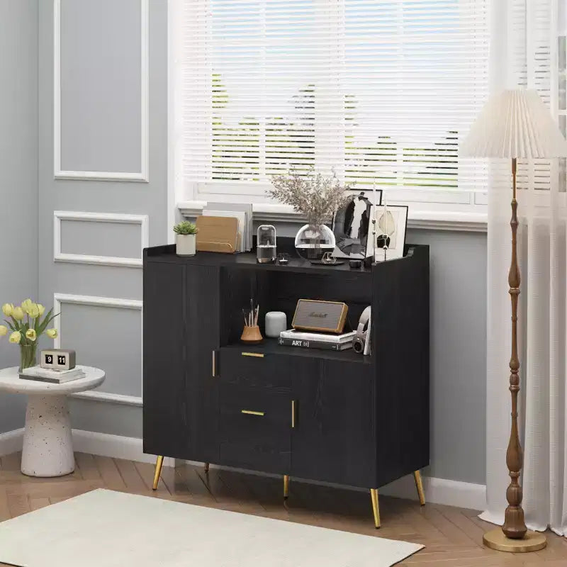 Meuble Buffet Bahut Armoire de Rangement avec Tiroirs Étagères