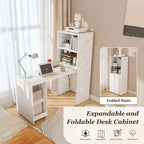 Coiffeuse Compacte avec Miroir LED 2 Grands Tiroirs 3 Modes d'Éclairage