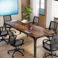 Lantine 6.5FT Conference Table 78.7-Inch Rectangle Meeting Seminar Table Large Business Tables for 6-8 People (Only Table)