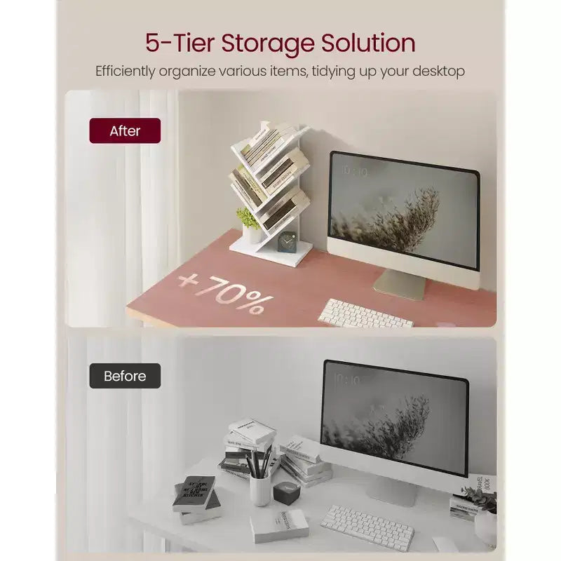 Étagère à livres Arbre Bibliothèque moderne Étagère à livres autoportante