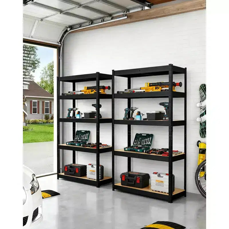 Heavy Duty Garage Shelving Units 3-Tier Adjustable Storage Shelves Loads 1320 LBS Adjustable Garage Storage Shelving for Warehouse Pantry Basement