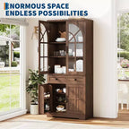 Armoire de cuisine autoportante de style ferme pour garde-manger