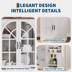 Armoire de cuisine autoportante de style ferme pour garde-manger