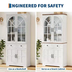 Armoire de cuisine autoportante de style ferme pour garde-manger