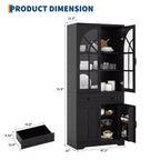Armoire de cuisine autoportante de style ferme pour garde-manger
