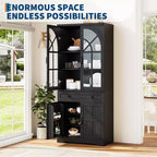 Armoire de cuisine autoportante de style ferme pour garde-manger