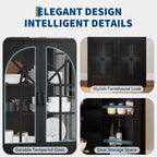 Armoire de cuisine autoportante de style ferme pour garde-manger