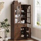 Armoire de cuisine autoportante de style ferme pour garde-manger
