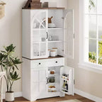 Armoire de cuisine autoportante de style ferme pour garde-manger