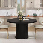 Table à manger ronde avec rangement Table de cuisine de ferme Table ronde