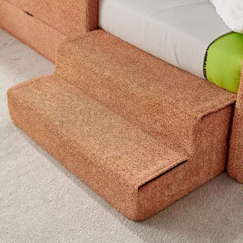 Cadre de lit plateforme pour enfant taille jumeau Lit pour tout-petit avec barrière de sécurité et tiroir de rangement