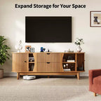 Meuble TV avec Station de Charge Meuble TV Console Multimédia