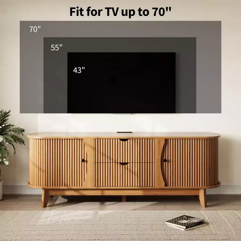 Meuble TV avec Station de Charge Meuble TV Console Multimédia