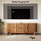Meuble TV avec Station de Charge Meuble TV Console Multimédia