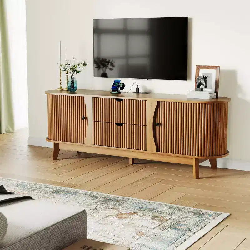 Meuble TV avec Station de Charge Meuble TV Console Multimédia