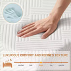 Matelas en mousse à mémoire de forme Soutien ferme moyen Gel rafraîchissant et Soulagement des maux de dos