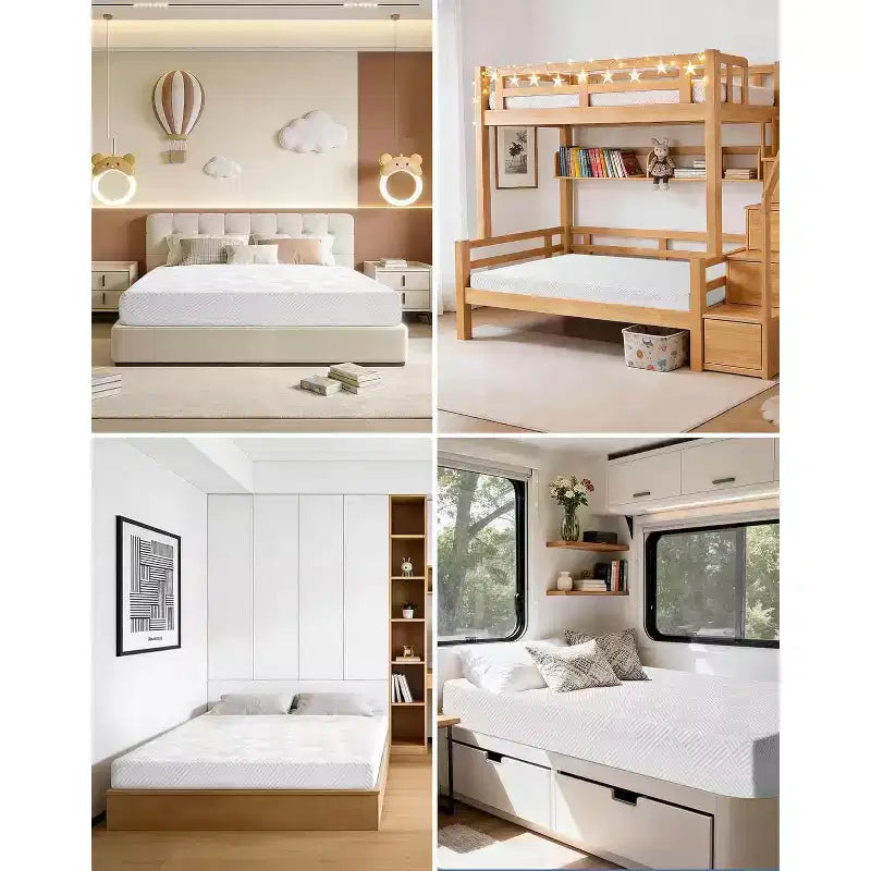 Matelas en mousse à mémoire de forme Soutien ferme moyen Gel rafraîchissant et Soulagement des maux de dos