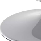 Chaises de bar pivotantes réglables en hauteur en similicuir et aluminium blanc et argent