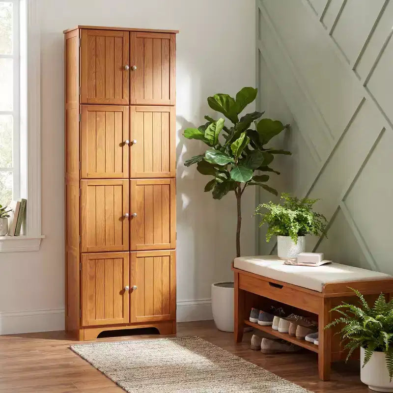 Armoire haute de rangement autoportante