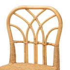Tabouret de bar hauteur comptoir, cadre acajou