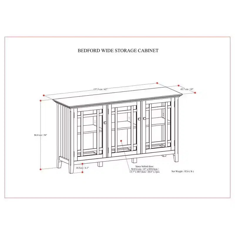 Armoire de rangement marron tabac foncé : style transitionnel