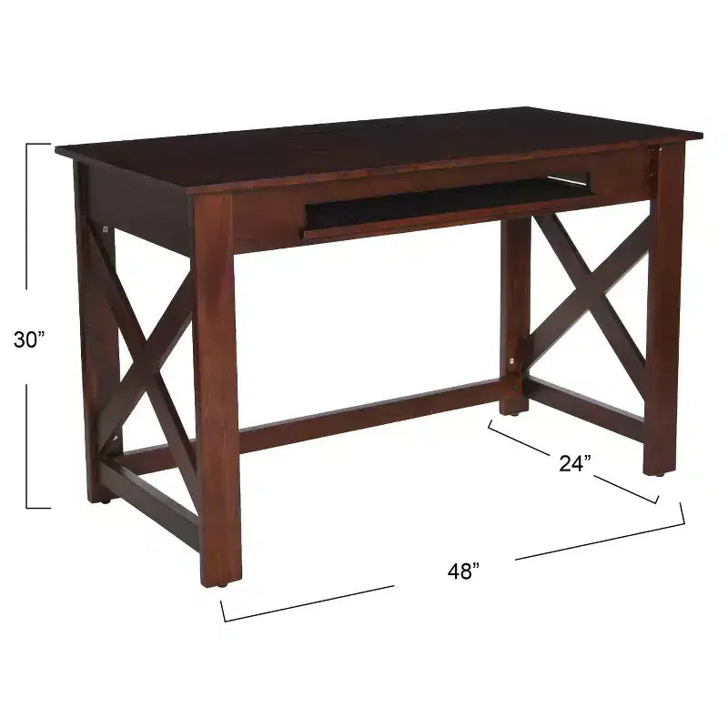 Bureau Rustique en Bois Massif de Ferme