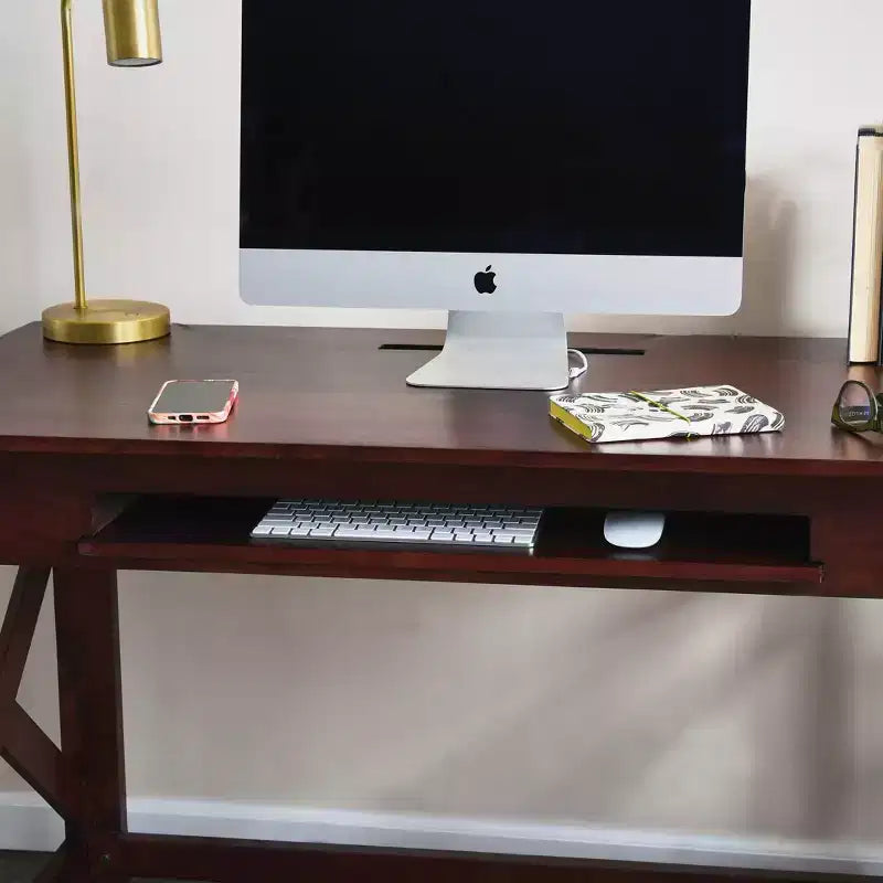 Bureau Rustique en Bois Massif de Ferme