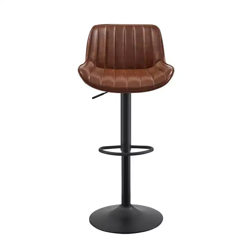 Tabourets de bar réglables en similicuir (lot de 2)