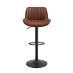 Tabourets de bar réglables en similicuir (lot de 2)