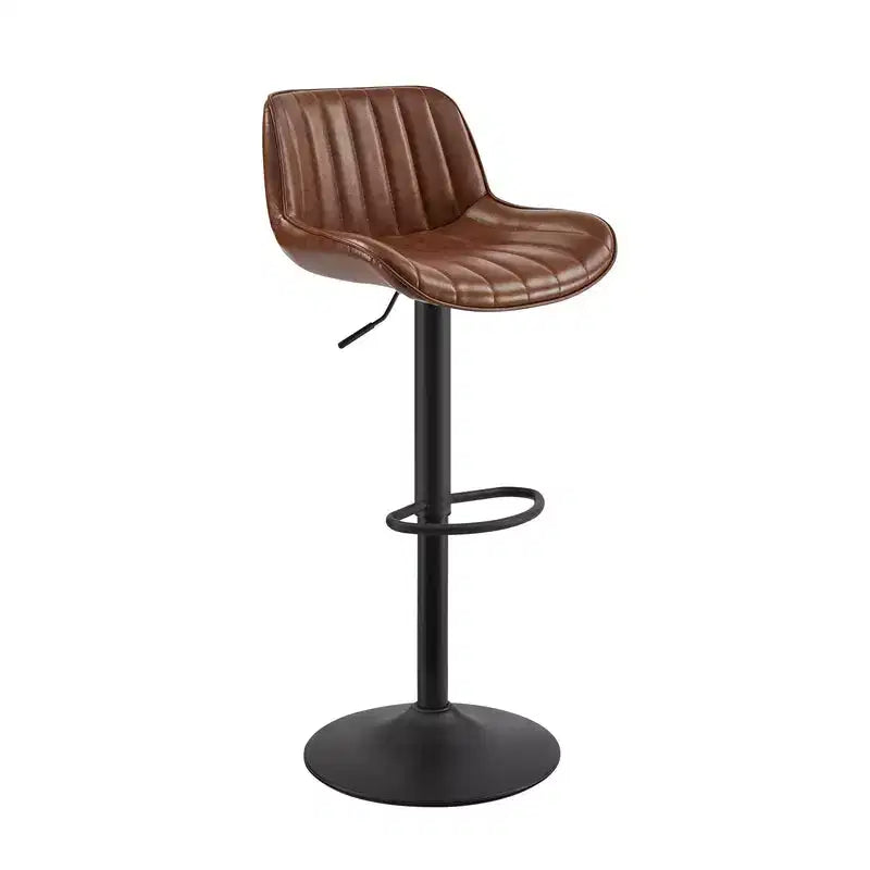 Tabourets de bar réglables en similicuir (lot de 2)